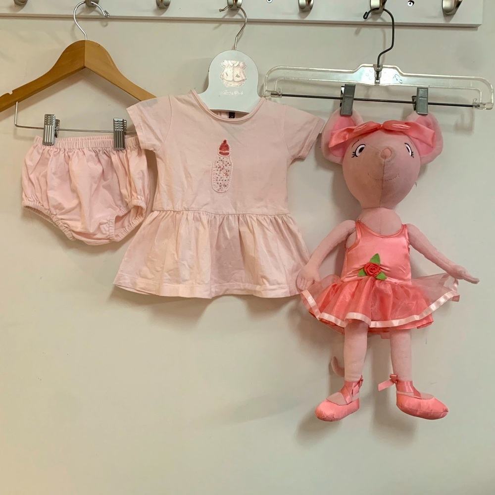 Lili Gaufrette Ballerina Dress and Angelina Ballerina by Madame Alexander Plush